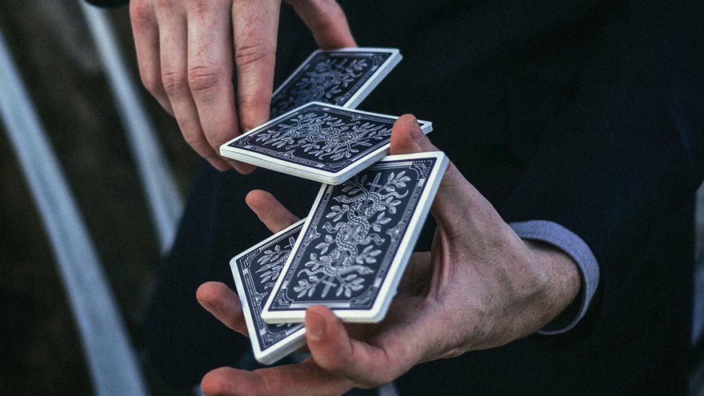 cards in hands