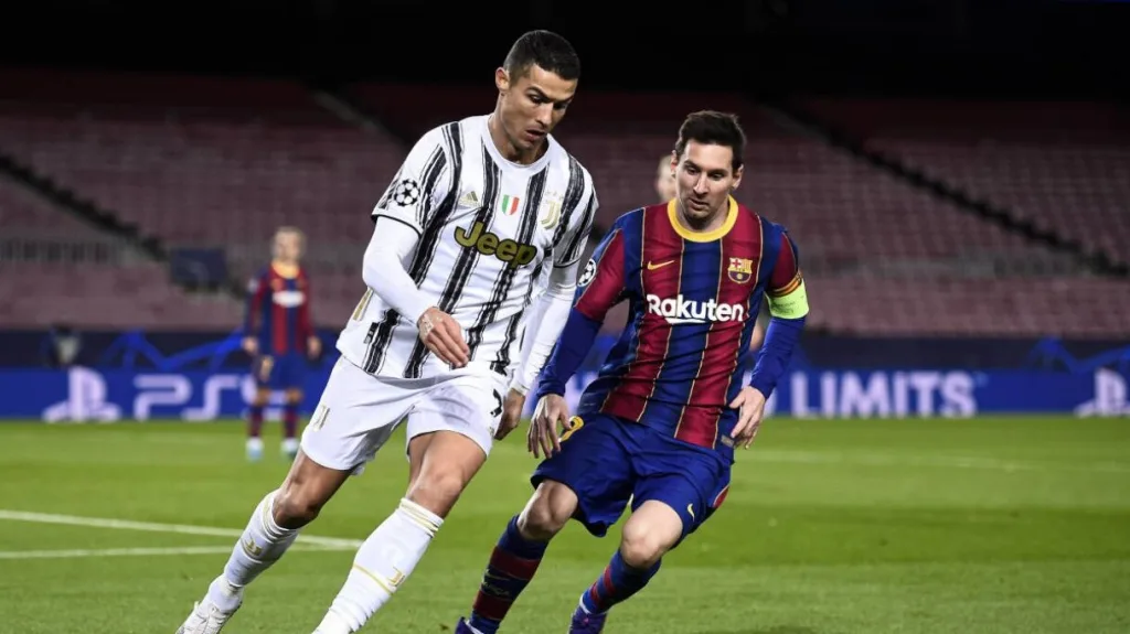 Leggende del calcio in campo